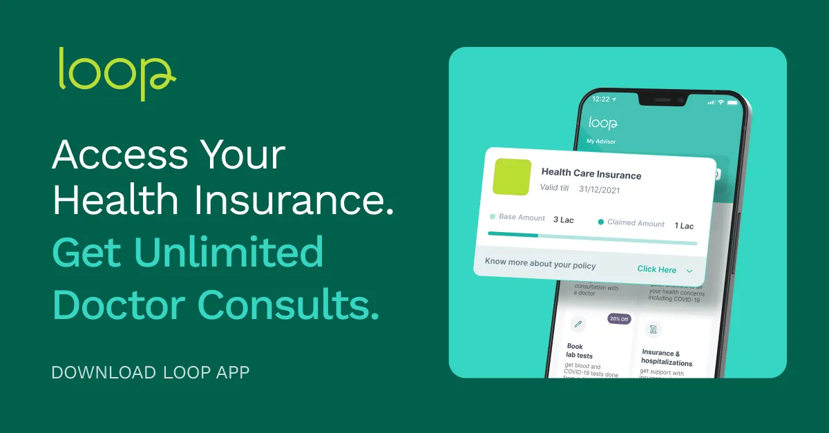 Screenshot of Loop Health app